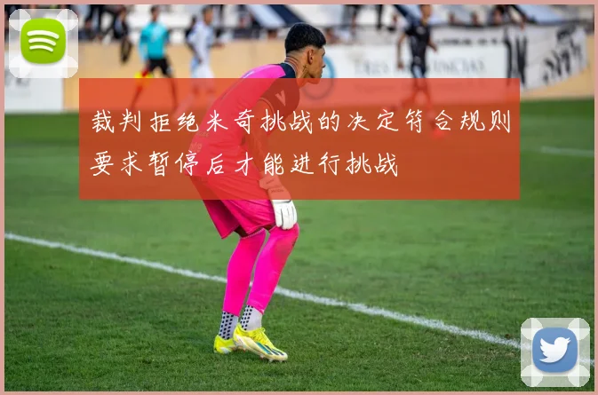裁判拒绝米奇挑战的决定符合规则要求暂停后才能进行挑战
