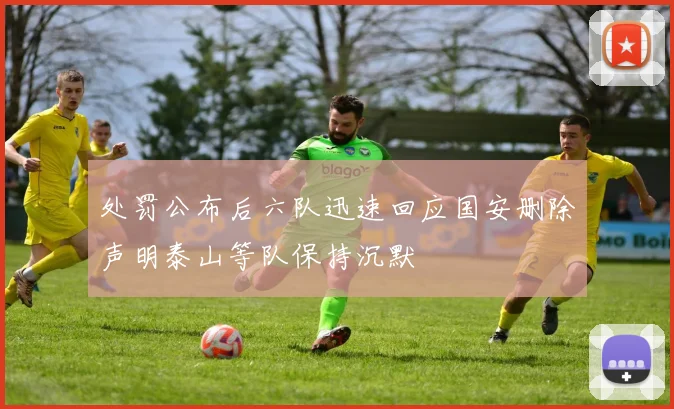 处罚公布后六队迅速回应国安删除声明泰山等队保持沉默